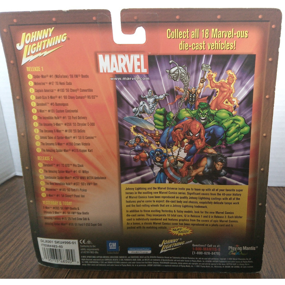 Johnny Lightning Marvel Yesterday & Today Spider-Man (2002 Playing Mantis) - Picture 2 of 4